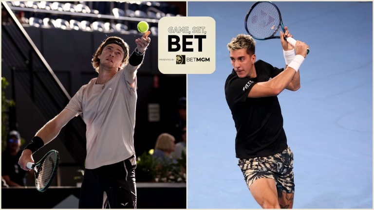 This will be the first head-to-head meeting between Rublev and Kokkinakis.