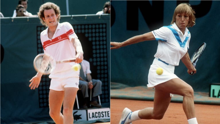 Before there was Rafa, there was Johnny Mac and Martina, showing off the versatility and power of left-handed strokes.