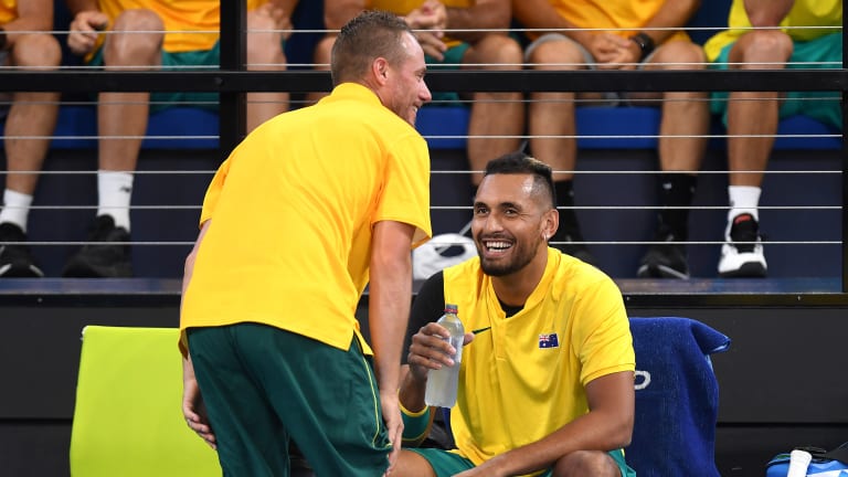 Playing with a purpose: Kyrgios hits 20 aces in ATP Cup win vs. Struff
