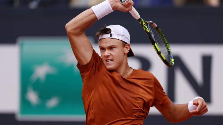 Rune improved to 2-1 in his head-to-head against Djokovic with Wednesday's victory, their first clay-court meeting.
