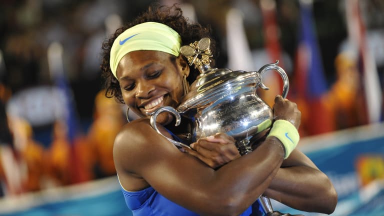 #10: 2009 Australian Open—Serena’s Grand Slam tally hit double digits after her dominant 6-0, 6-3 victory over Dinara Safina in the final.