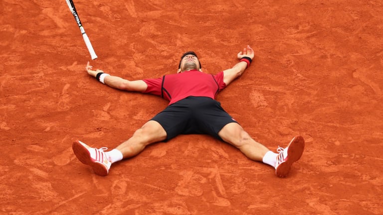 Ten years after his breakout run at Roland Garros, Djokovic triumphed at the Paris major for the first time to complete a career Grand Slam.