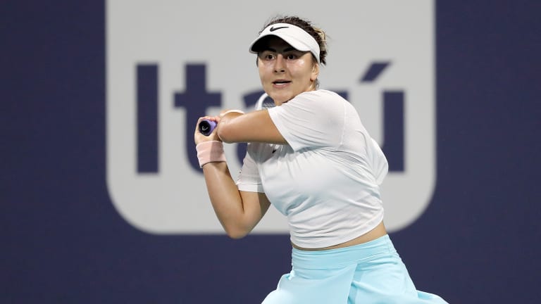 Andreescu outlasts Sakkari to set up Miami final showdown with Barty