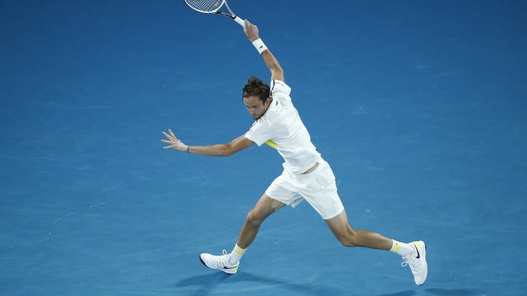 Medvedev to carry 20-match win streak into first Australian Open final