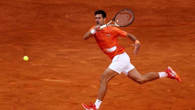 Djokovic owned a career winning percentage of 80 in tour-level matches on clay entering Rome.