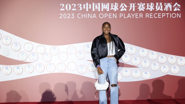 Coco Gauff will play her first match at a Grand Slam champion in Beijing against Ekaterina Alexandrova.