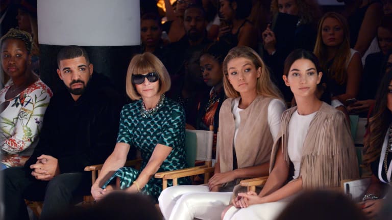He even sat front row at her Serena Williams Signature Statement by HSN show during New York Fashion Week (pictured here with Anna Wintour, Gigi Hadid and Lily Aldridge).
