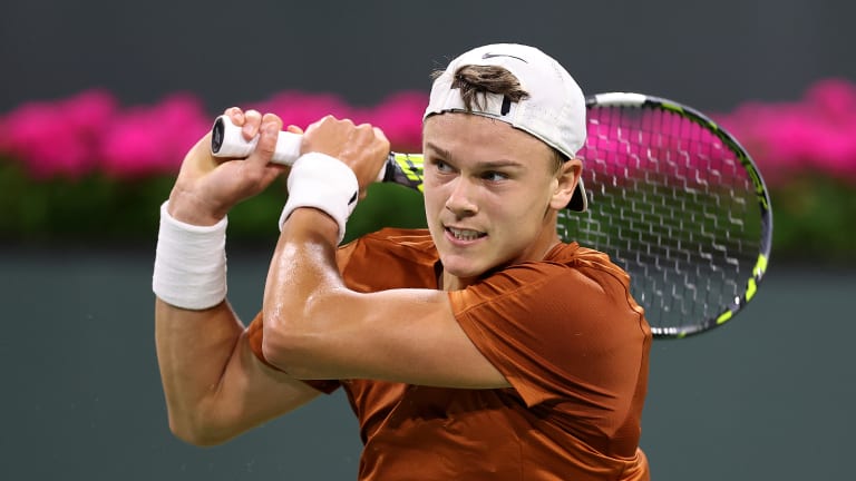 Rune beat Wawrinka in a contentious match at the BNP Paribas Masters in Paris last fall.