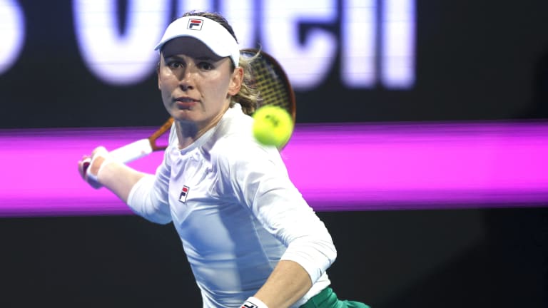 An ultra-aggressive Alexandrova hit almost three times as many winners as Swiatek, 31 to 11.