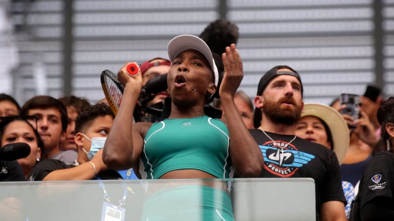 Venus Williams was in her comfort zone rocking the stadium at the 2022 Arthur Ashe Kids' Day at the US Open