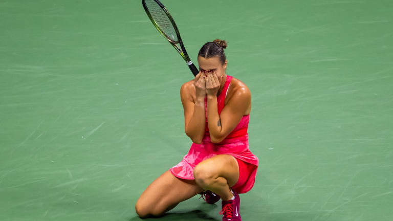 Sabalenka avoided dropping a third successive US Open semifinal.