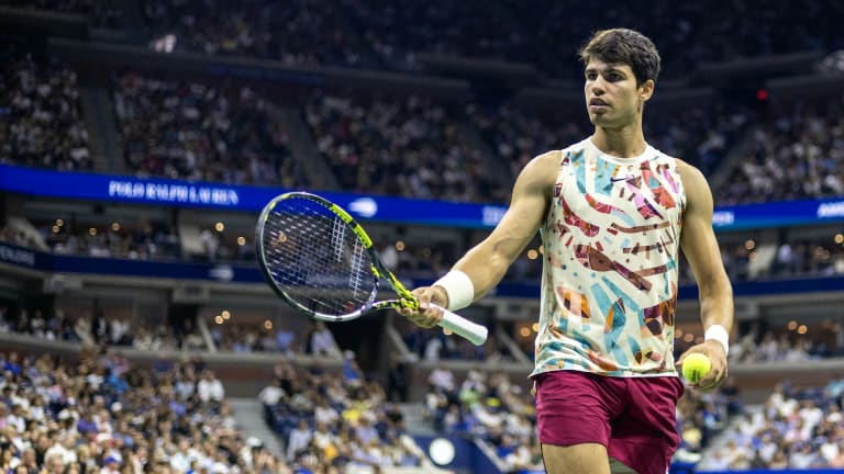 Alcaraz reached the semifinals or better at all three Grand Slams he played in 2023.