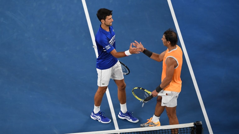 In a one-sided affair, Djokovic blitzed Nadal, 6–3, 6–2, 6–3, to clinch the 2019 Australian Open title.