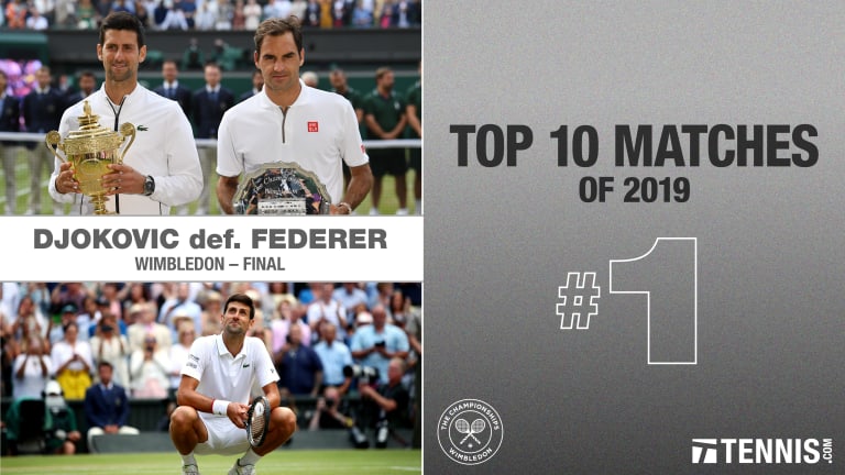 2019 Top Matches, No. 1: Djokovic d. Federer, Wimbledon final