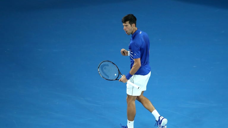 Djokovic crushes Pouille to set up a blockbuster final against Nadal
