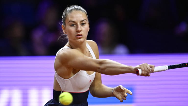 Kostyuk's breakthrough 2024 has included her first two WTA 500 finals at San Diego and Stuttgart, her first WTA 1000 semifinal at Indian Wells and her first Grand Slam quarterfinal at the Australian Open.