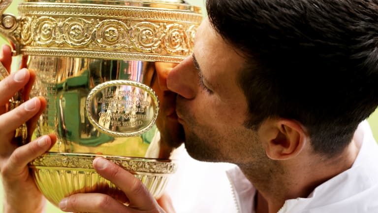 Even at last: Djokovic's 2021 Wimbledon triumph put him in position to move ahead of Federer and Nadal for the first time in the major race, and earn a shot at completing an ultra rare calendar-year Grand Slam.