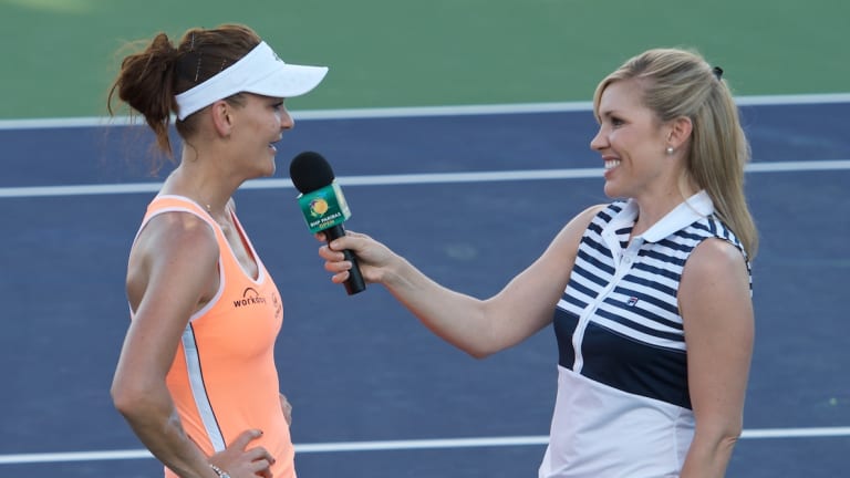The most intimate—and potentially terrifying—job in tennis: An emcee