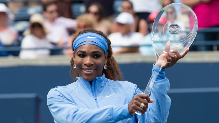 Serena won a ridiculous 11 WTA titles in 2013, including Toronto—she also won two Grand Slam titles that year at Roland Garros and the US Open.