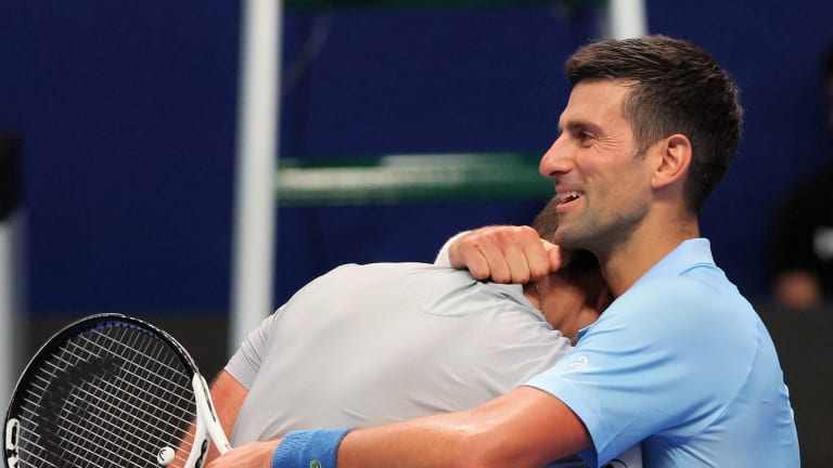 Djokovic defeated Vasek Pospisil Friday night to reach the semifinals.