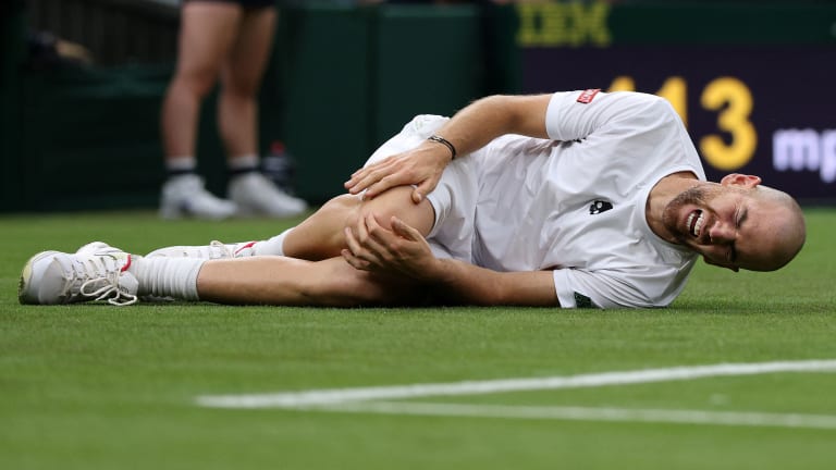 Mannarino's slip on Centre Court will be the lasting image of this otherwise-entertaining first-rounder.