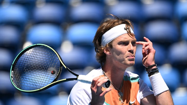 Rublev eased into the third round at the Australian Open.
