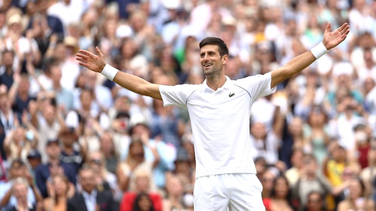 Djokovic also has a near-perfect 7-1 career record in finals at Wimbledon, only falling to Murray in 2013.