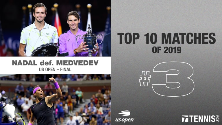 2019 Top Matches, No. 3: Nadal d. Medvedev, US Open final