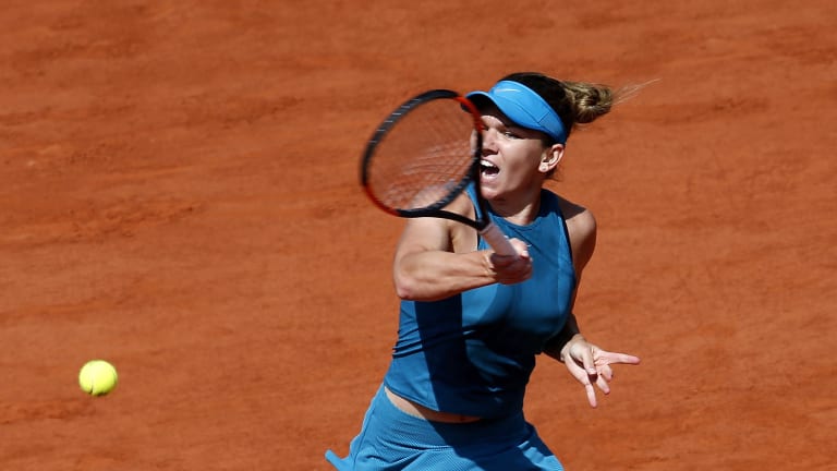 Halep believes, achieves rout of Muguruza, gets another shot at a Slam
