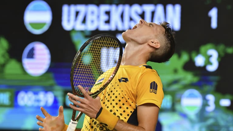 Uzbekistan US Davis Cup Tennis