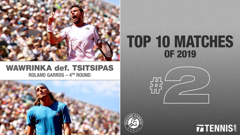 2019 Top Matches, No. 2: Wawrinka d. Tsitsipas, French Open 4th round
