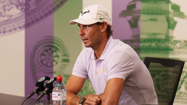 Nadal made his announcement to a room filled with reporters, ending his bid for a calendar-year Grand Slam.