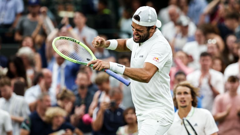 2021 finalist Berrettini returned to the fourth round at Wimbledon for the third time after defeating Zverev.
