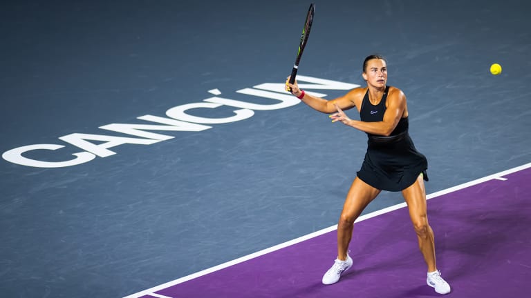 "It's another level of disrespect from the WTA for the players, because sometimes they don't even feel safe to move on this court," Sabalenka said. "That's not the level I expect from the WTA Finals."