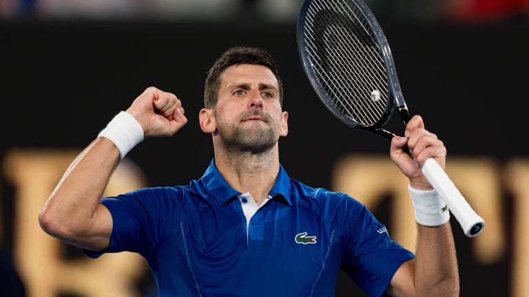 Djokovic is now four wins away from capturing an all-time record 25th major title.
