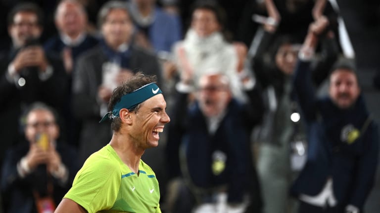 Nadal is now 12-0 at Grand Slams in 2022, going 7-0 to win the Australian Open and now 5-0 so far at Roland Garros.