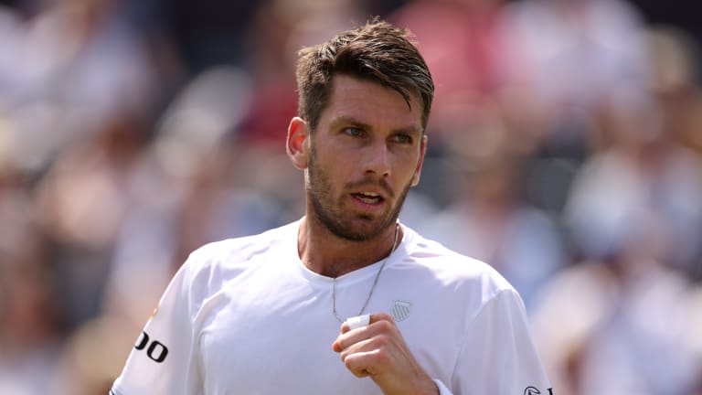"It feels good to be back on the grass and back here playing in London in front of a full crowd," said Norrie, who lost in the 2021 final to Matteo Berrettini.