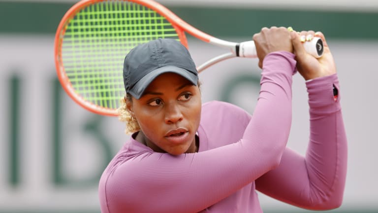 In her first appearance at a major since becoming a mom, Taylor Townsend is through to the last four partnering Madison Keys.