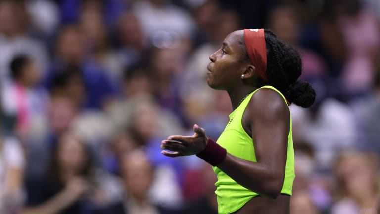 Gauff had the Ashe crowd on her side during a contentious first-round clash with Siegemund.