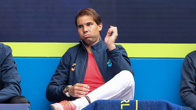 Nadal's reactions 
steal the show 
at the ATP Cup