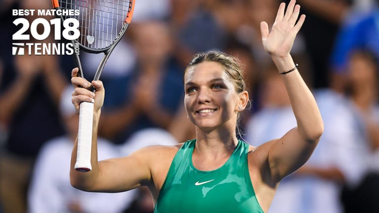 Top 10 of '18, No. 5: Halep battles past Stephens in Rogers Cup final