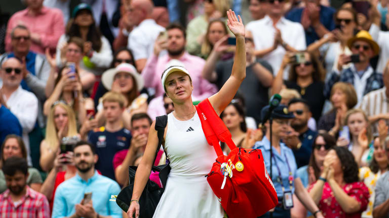 "They supported me all the way through. Even today when I was down, I got a lot of support," Svitolina said.