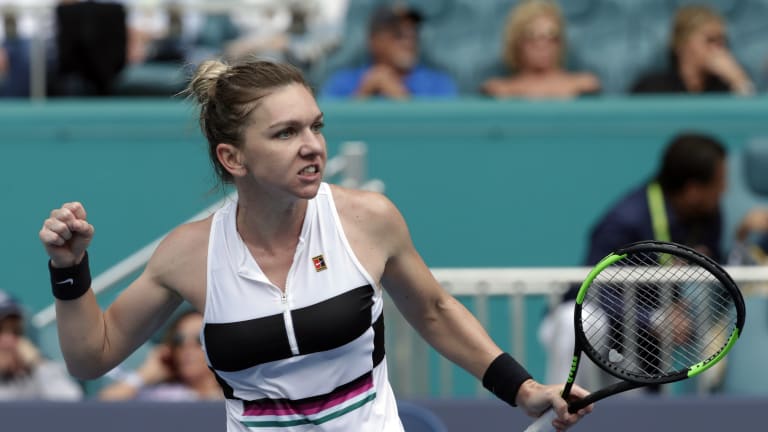 Halep settles into Miami with new coach, new court in win over Hercog