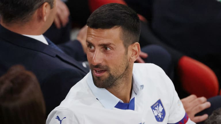 Djokovic is racing against time to be ready for Wimbledon on July 1, after undergoing surgery for a torn medial meniscus in his right knee on June 5.