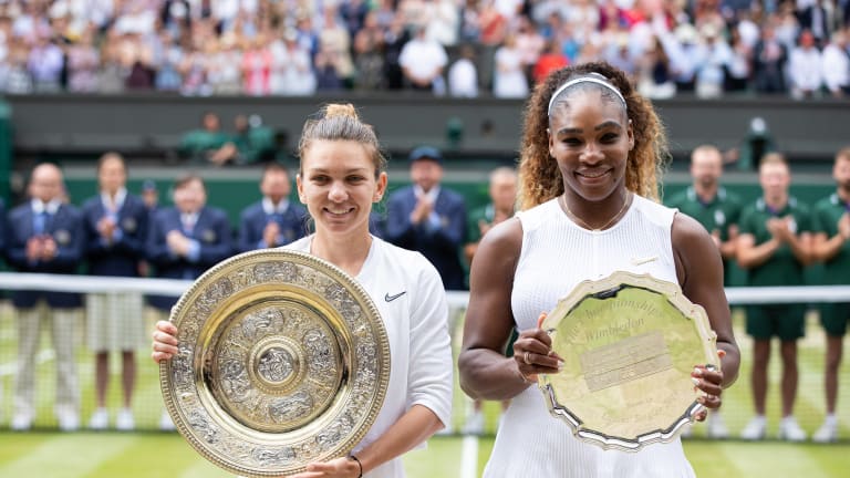 Did Serena shade Simona? We may never know.