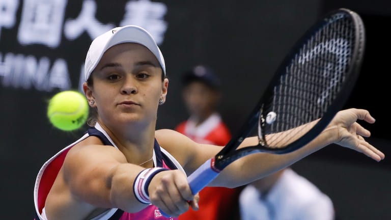 Barty battles back to edge Kvitova for Beijing semifinal spot