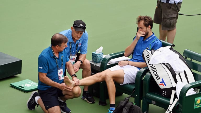 Medvedev seemed to use his injury as a springboard to success.