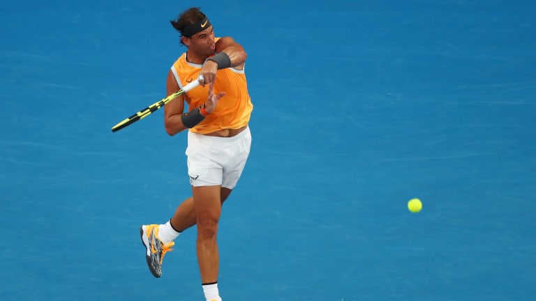 Nadal credits improved serve and in-form forehand for brilliance in Oz