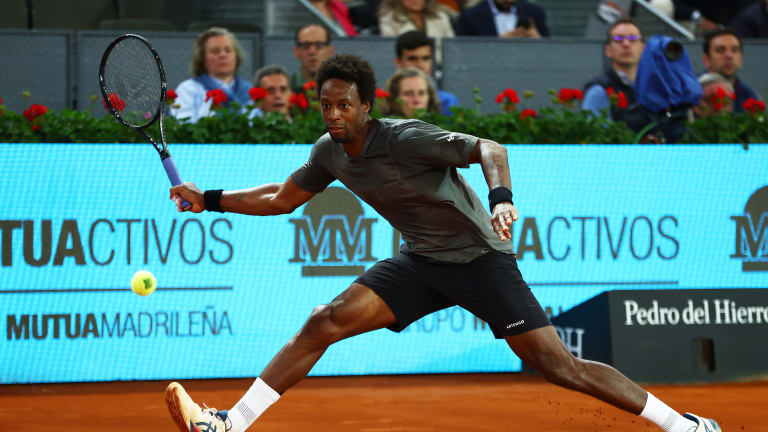 Gael Monfils last competed in Madrid, taking a straight-sets loss to Novak Djokovic.