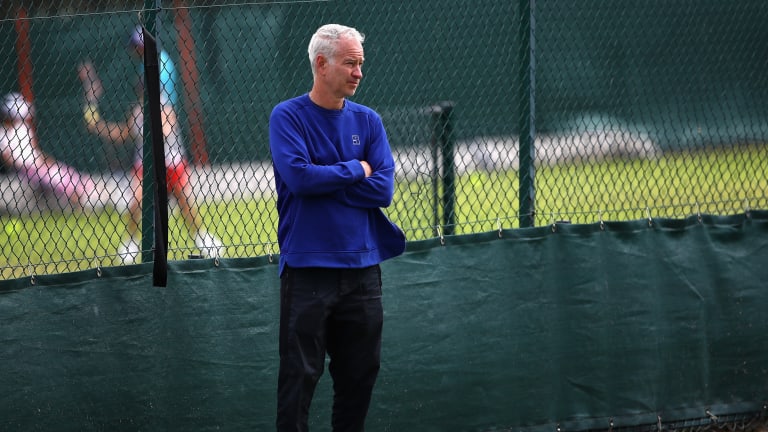 “John [McEnroe] can scan a kid before they play a point.”